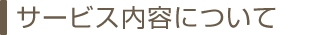 サービス内容について